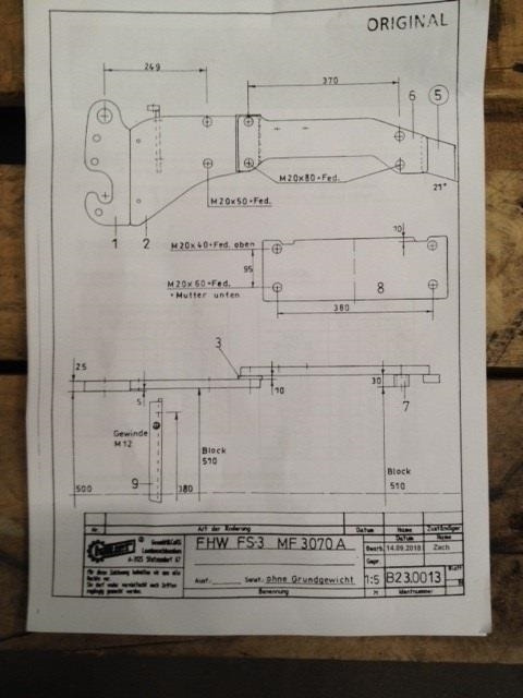 Hauer FS-3 Sidevanger MF 3070 2WD - Náhradný diel pre Poľnohospodárske stroje: obrázok 4 Hauer FS-3 Sidevanger MF 3070 2WD - Náhradný diel pre Poľnohospodárske stroje: obrázok 4