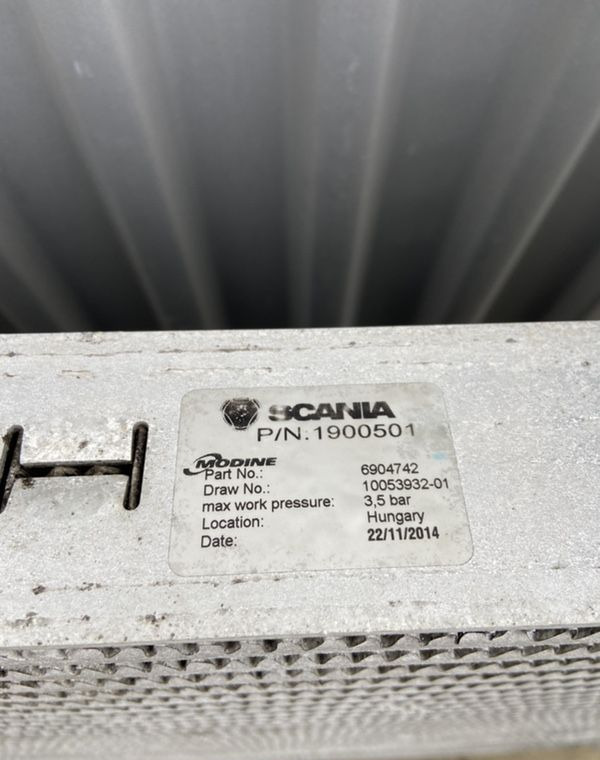 Intercooler Scania G euro 6 chłodnica powietrza 1902444 - Medzichladič pre Nákladné auto: obrázok 3 Intercooler Scania G euro 6 chłodnica powietrza 1902444 - Medzichladič pre Nákladné auto: obrázok 3