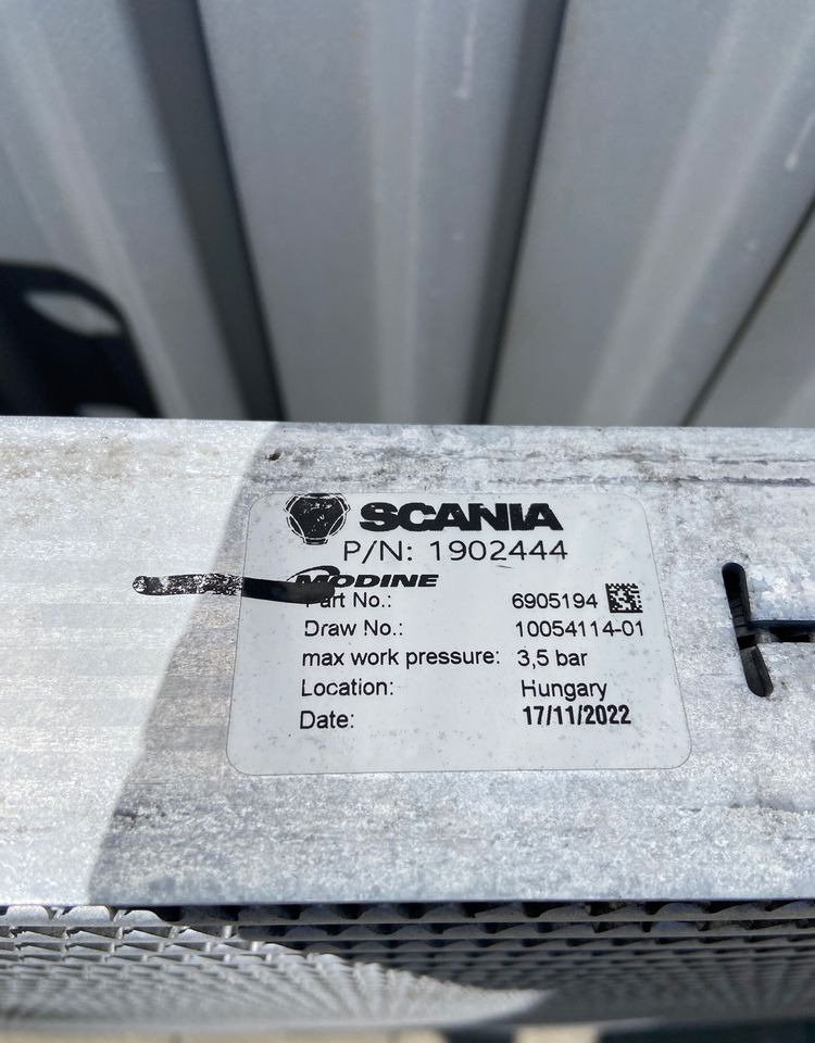 Intercooler Scania G euro 6 chłodnica powietrza 1902444 - Medzichladič pre Nákladné auto: obrázok 3 Intercooler Scania G euro 6 chłodnica powietrza 1902444 - Medzichladič pre Nákladné auto: obrázok 3