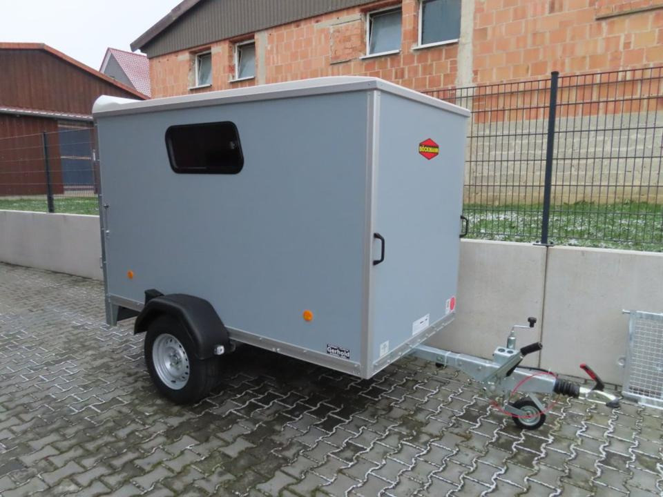 Böckmann KT 2513/135 PKW-Anhänger Kofferanhänger Fenster 100km/h - Auto príves: obrázok 1 Böckmann KT 2513/135 PKW-Anhänger Kofferanhänger Fenster 100km/h - Auto príves: obrázok 1