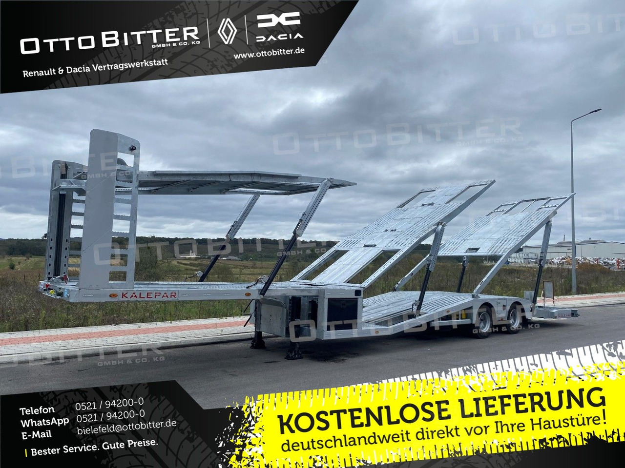 KALEPAR KLP228V6 6er-Autotransporter VDI2700 - Náves prepravník áut: obrázok 1 KALEPAR KLP228V6 6er-Autotransporter VDI2700 - Náves prepravník áut: obrázok 1