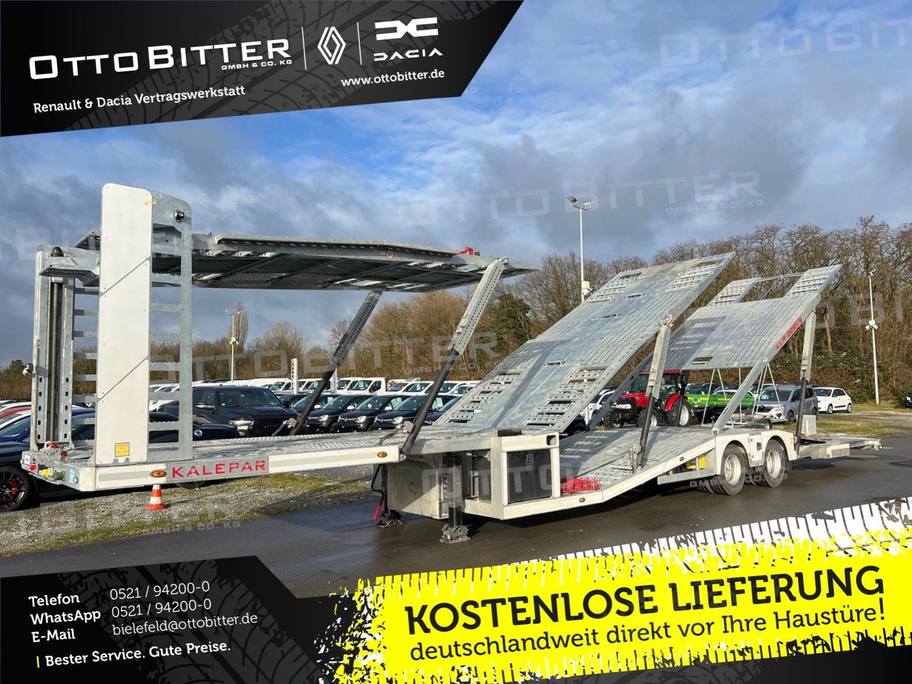 KALEPAR KLP228V6 6er-Autotransporter VDI2700 - Náves prepravník áut: obrázok 1 KALEPAR KLP228V6 6er-Autotransporter VDI2700 - Náves prepravník áut: obrázok 1