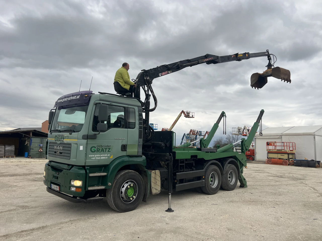 Man Tga 6х4, Кран-Z, Мултилифт - Ramenový nosič kontajnerov, Auto s hydraulickou rukou: obrázok 1 Man Tga 6х4, Кран-Z, Мултилифт - Ramenový nosič kontajnerov, Auto s hydraulickou rukou: obrázok 1
