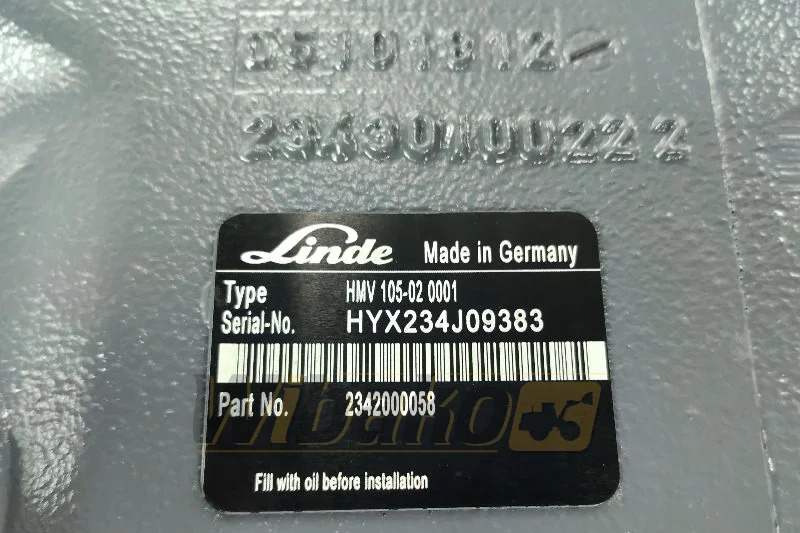Linde HMV105-02 2342000058 - Hydraulický motor pre Stavebné stroje: obrázok 2 Linde HMV105-02 2342000058 - Hydraulický motor pre Stavebné stroje: obrázok 2