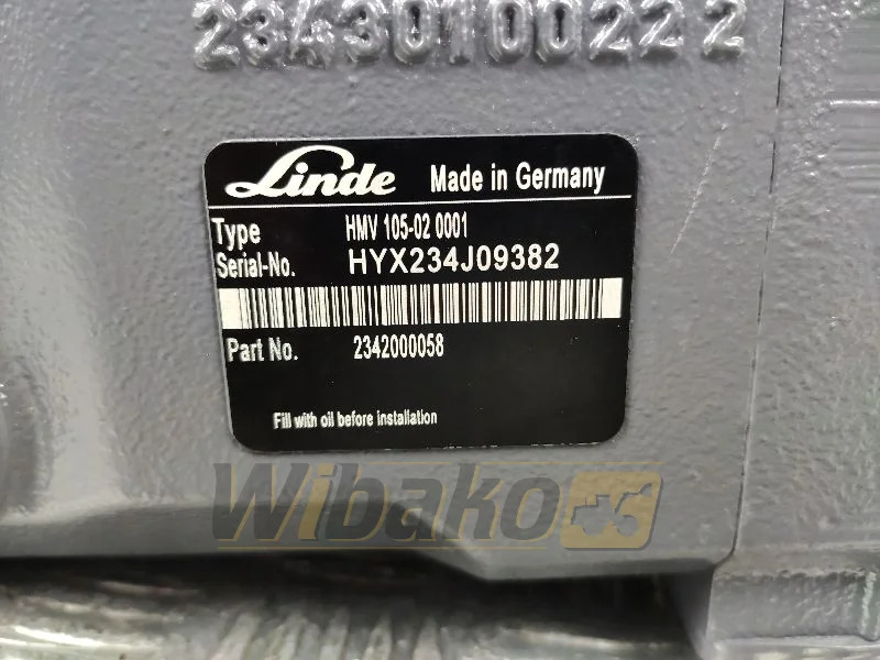Linde HMV105-02 2342000058 - Hydraulický motor pre Stavebné stroje: obrázok 2 Linde HMV105-02 2342000058 - Hydraulický motor pre Stavebné stroje: obrázok 2