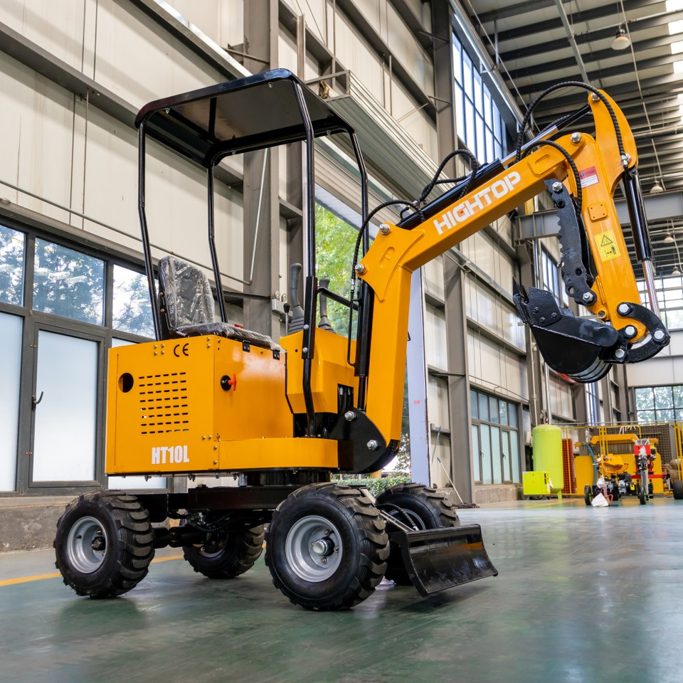 JINTOP HIGHTOP JT10L Wheel Excavator Mini Digger Small Digging machine with tyres - Stavebné stroje: obrázok 2 JINTOP HIGHTOP JT10L Wheel Excavator Mini Digger Small Digging machine with tyres - Stavebné stroje: obrázok 2