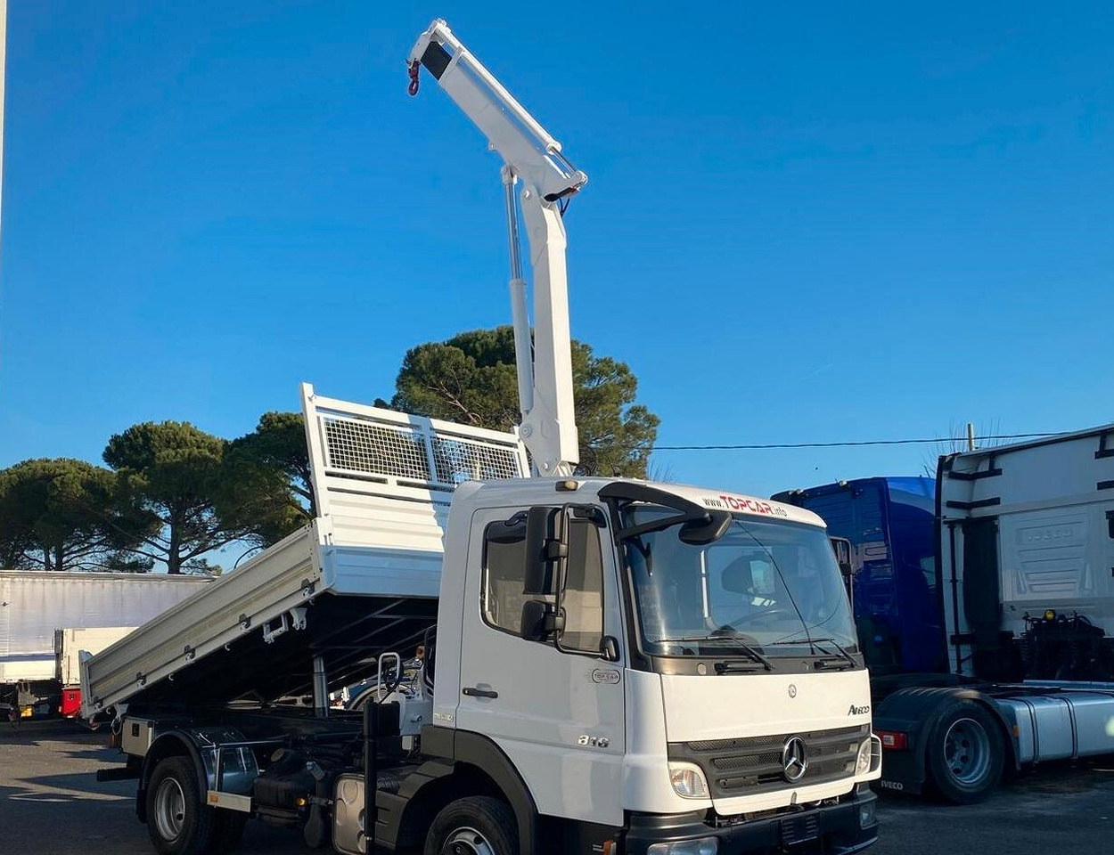 MERCEDES 816 ATEGO CASSONE RIBALTABILE E GRU - Sklápač, Auto s hydraulickou rukou: obrázok 2 MERCEDES 816 ATEGO CASSONE RIBALTABILE E GRU - Sklápač, Auto s hydraulickou rukou: obrázok 2