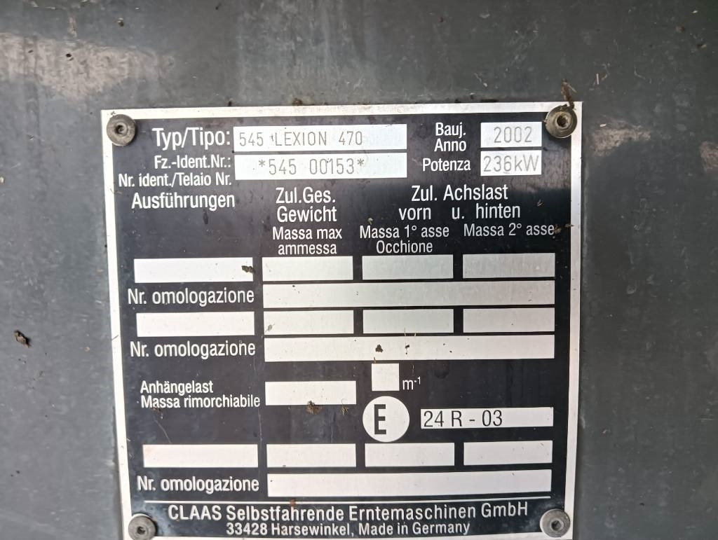 Obilný kombajn Claas Lexion 470: obrázok 20