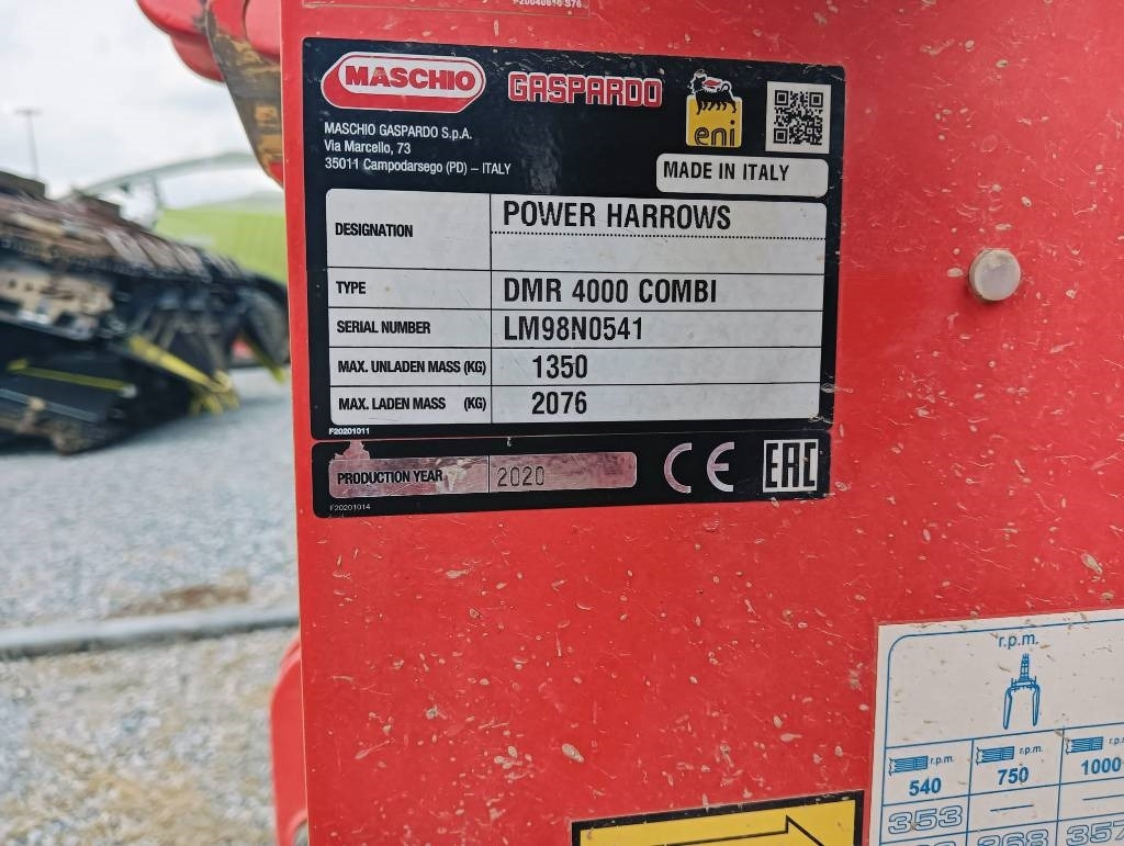 Maschio DMR 4000 - Brány: obrázok 3 Maschio DMR 4000 - Brány: obrázok 3