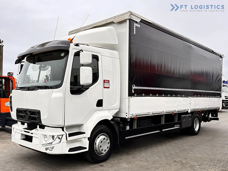 Plachtové nákladné vozidlo Renault Midlum 250 Renault D 250 / AUTOMATIC / 4X2 / 18 PALLETS / TAIL LIFT / SIDE BOARDS / curtainsider truck: obrázok 1