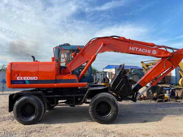 Used Hitachi Ex100WD Wheel Excavator for Sale Japan Made Hitachi Ex100wd Wheeled Excavator for Sale - Kolesové rýpadlo: obrázok 2 Used Hitachi Ex100WD Wheel Excavator for Sale Japan Made Hitachi Ex100wd Wheeled Excavator for Sale - Kolesové rýpadlo: obrázok 2