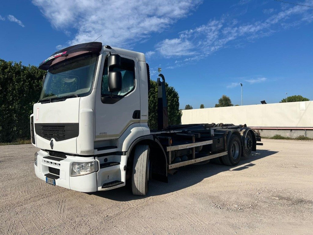 RENAULT PREMIUM 450 SCARRABILE FULL PNEUMATICO - Hákový nosič kontajnerov: obrázok 2 RENAULT PREMIUM 450 SCARRABILE FULL PNEUMATICO - Hákový nosič kontajnerov: obrázok 2