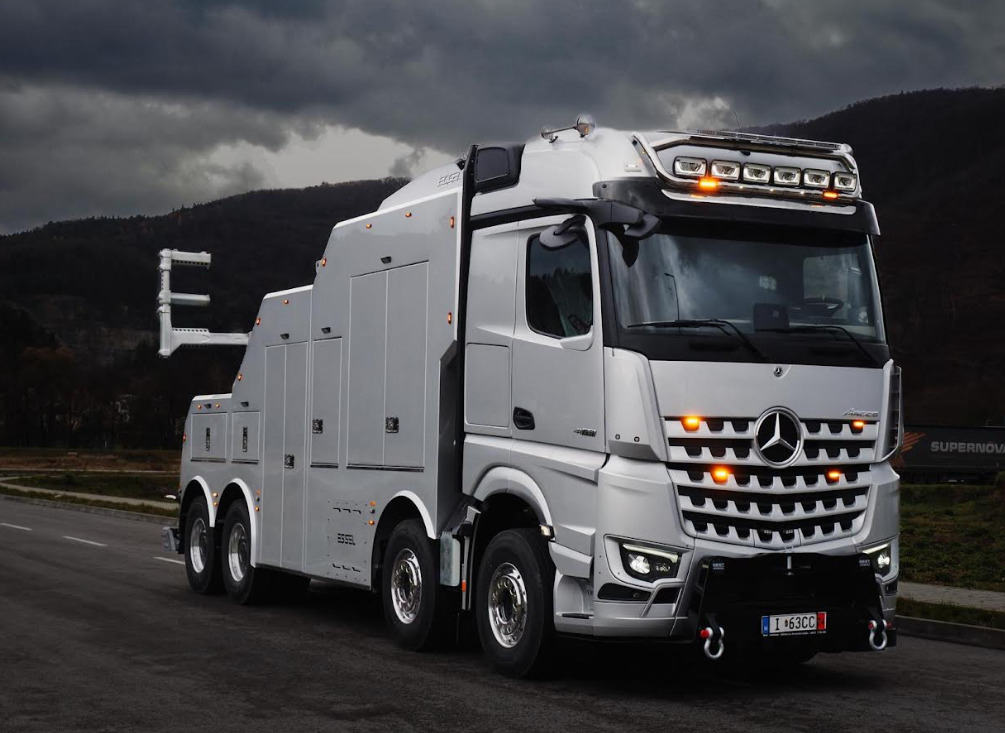 MERCEDES-BENZ Mercedes Arocs NEW T-REX silver - Odťahovy voz: obrázok 1 MERCEDES-BENZ Mercedes Arocs NEW T-REX silver - Odťahovy voz: obrázok 1