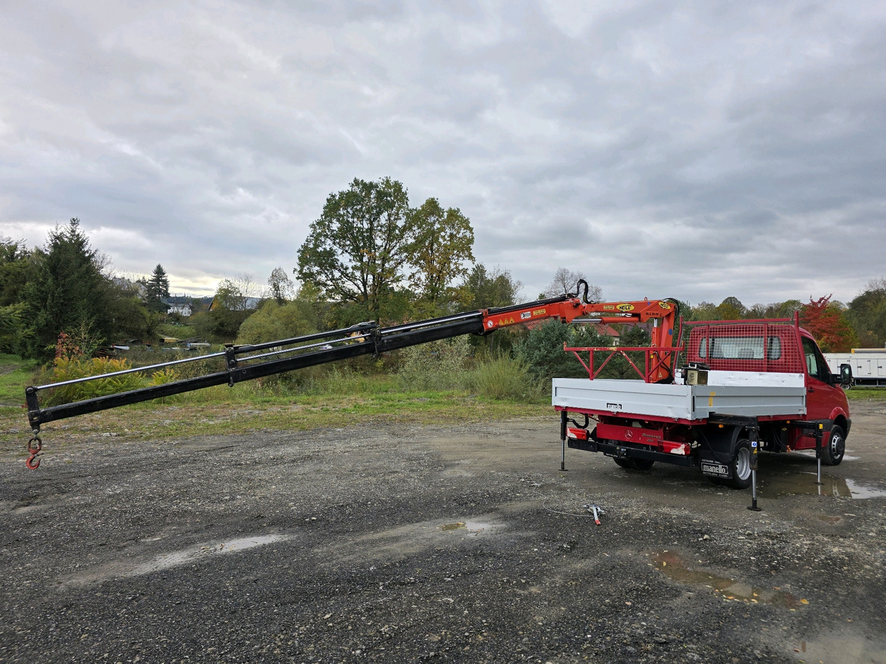 Dodávka valník Mercedes-Benz Sprinter 418 CDI Skrzynia +HDS 10.5 M +Pilot  ! 87000km !: obrázok 8