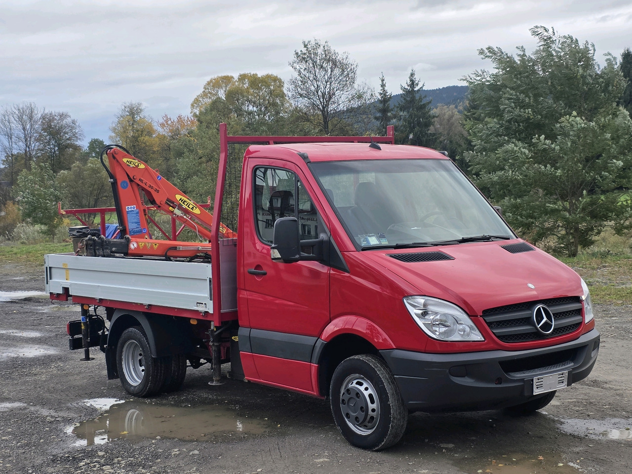 Dodávka valník Mercedes-Benz Sprinter 418 CDI Skrzynia +HDS 10.5 M +Pilot  ! 87000km !: obrázok 11