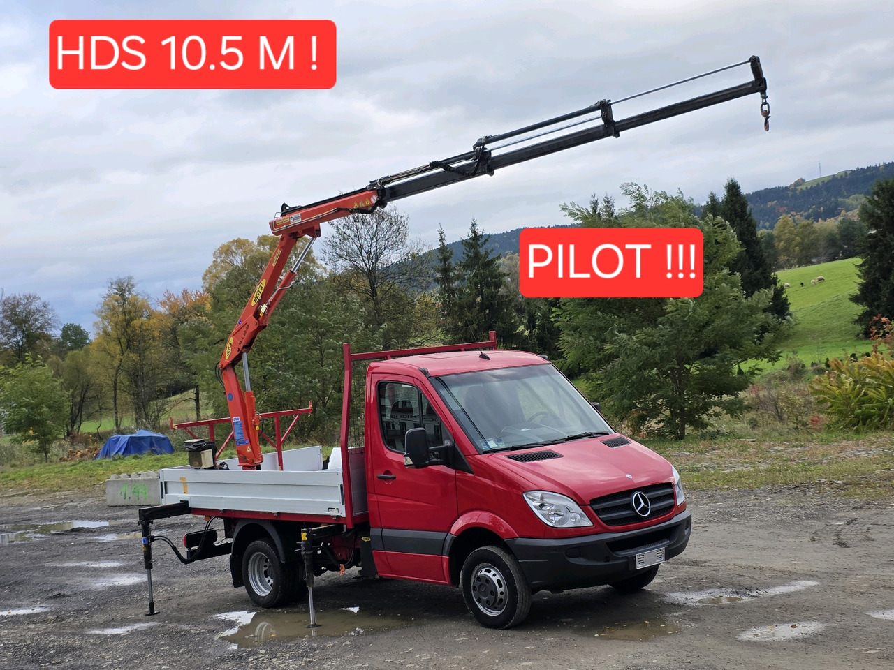 Mercedes-Benz Sprinter 418 CDI Skrzynia +HDS 10.5 M +Pilot ! 87000km ! - Dodávka valník: obrázok 1 Mercedes-Benz Sprinter 418 CDI Skrzynia +HDS 10.5 M +Pilot ! 87000km ! - Dodávka valník: obrázok 1