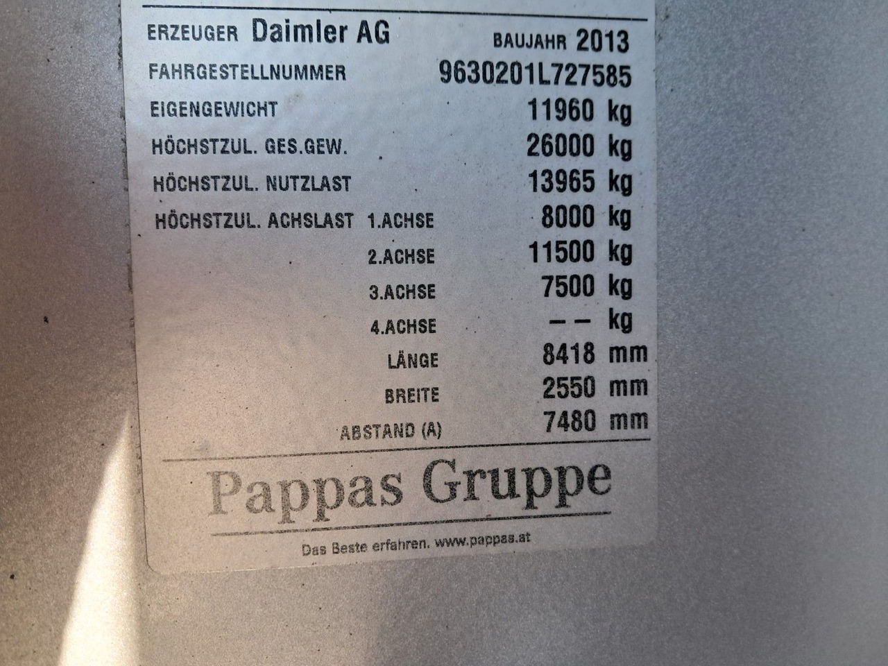 Leasing  Mercedes-Benz Actros 2651 Dreiseitk.|Lift-Lenk | Klima | Retar Mercedes-Benz Actros 2651 Dreiseitk.|Lift-Lenk | Klima | Retar: obrázok 20