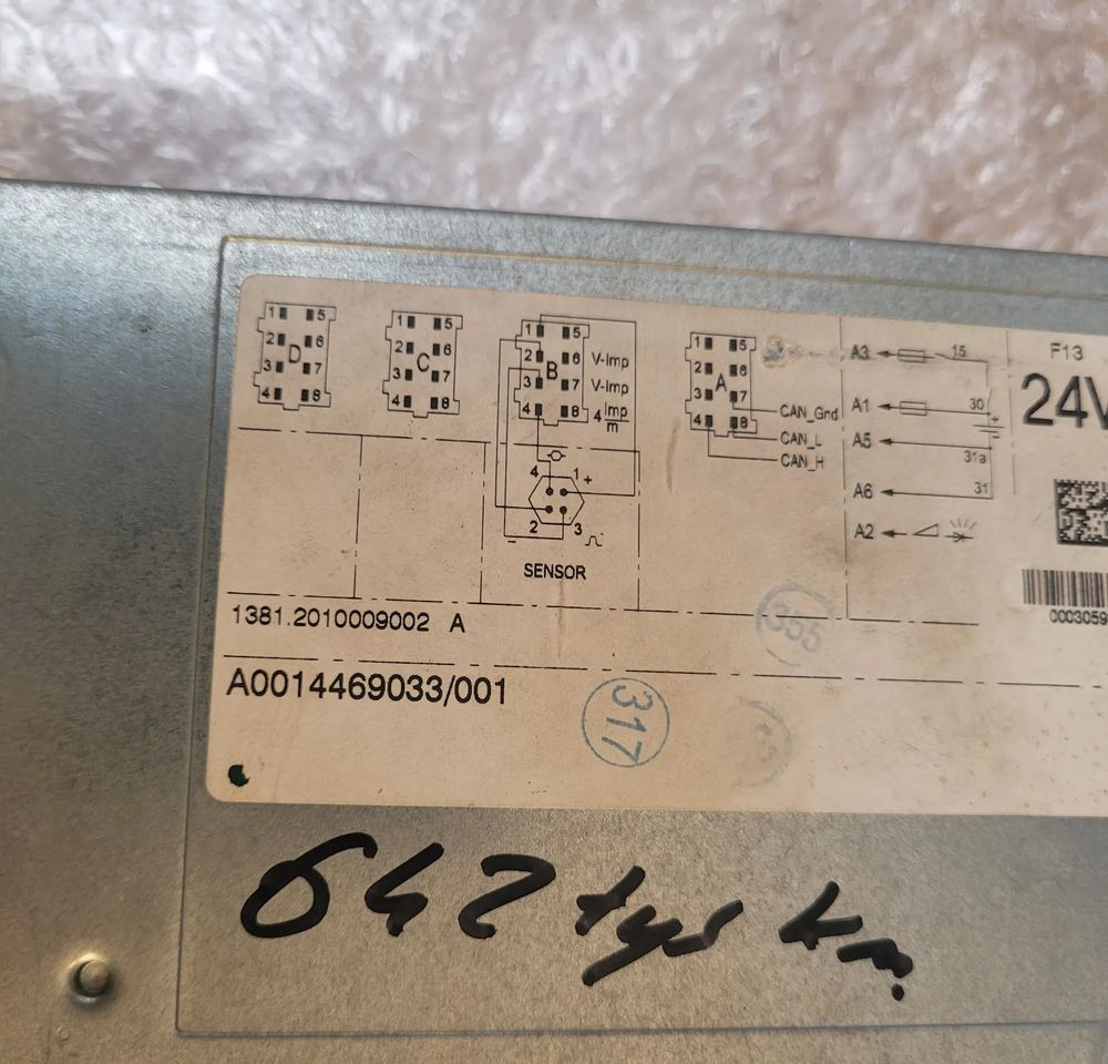 TACHOGRAF MERCEDES ACTROS A0014469033 R.2.0 - Tachograf pre Nákladné auto: obrázok 2 TACHOGRAF MERCEDES ACTROS A0014469033 R.2.0 - Tachograf pre Nákladné auto: obrázok 2