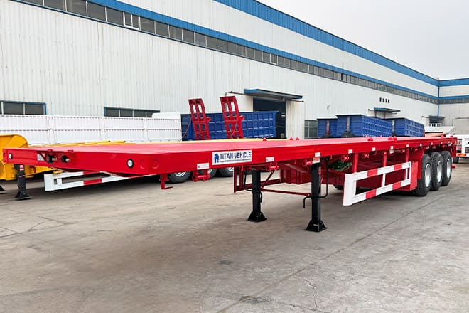 TITAN 3 Axle Flatbed Trailer for Sale in Senegal - Plošinový/ Valníkový náves: obrázok 4 TITAN 3 Axle Flatbed Trailer for Sale in Senegal - Plošinový/ Valníkový náves: obrázok 4
