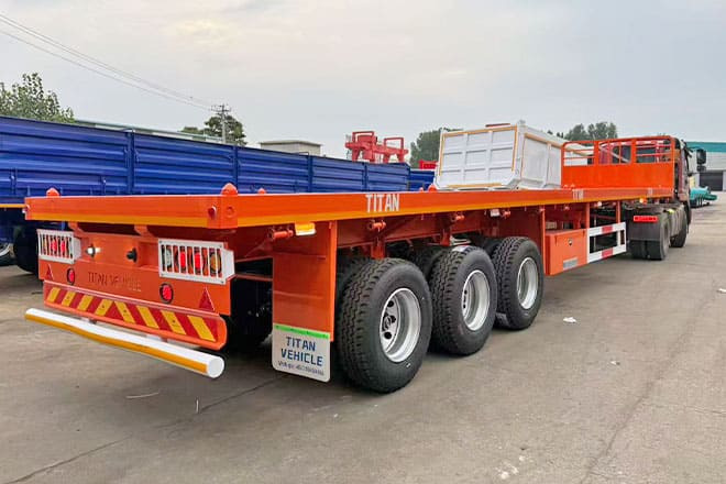 TITAN 40Ft Flatbed Trailer for Sale Price in Jamaica - Plošinový/ Valníkový náves: obrázok 2 TITAN 40Ft Flatbed Trailer for Sale Price in Jamaica - Plošinový/ Valníkový náves: obrázok 2