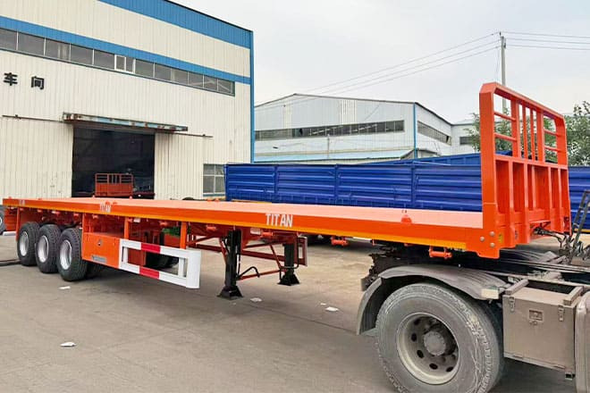 TITAN 40Ft Flatbed Trailer for Sale Price in Jamaica - Plošinový/ Valníkový náves: obrázok 3 TITAN 40Ft Flatbed Trailer for Sale Price in Jamaica - Plošinový/ Valníkový náves: obrázok 3