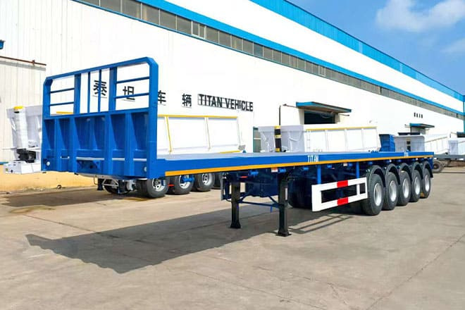 TITAN 5 Axle New Flatbed Trailers for Sale in Mauritius - Plošinový/ Valníkový náves: obrázok 3 TITAN 5 Axle New Flatbed Trailers for Sale in Mauritius - Plošinový/ Valníkový náves: obrázok 3