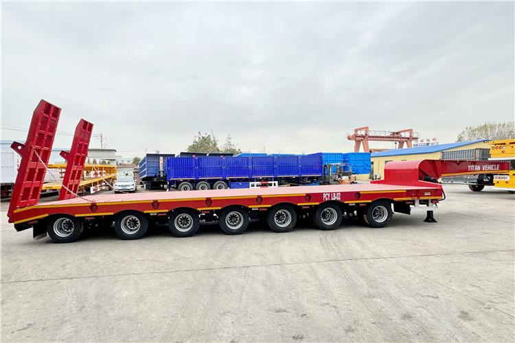 TITAN 7 Axle 120 Ton Lowbed Trailer for Sale In Saudi Arabia - Náves podvalník: obrázok 4 TITAN 7 Axle 120 Ton Lowbed Trailer for Sale In Saudi Arabia - Náves podvalník: obrázok 4