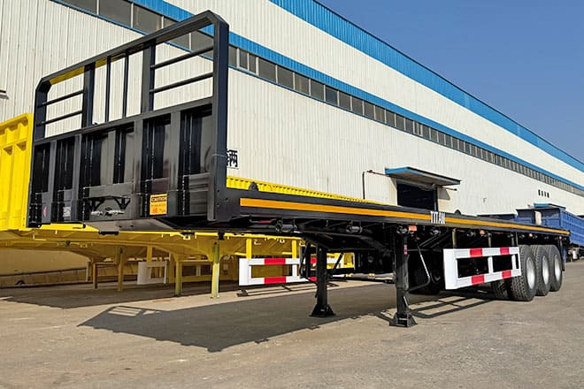 TITAN Tri Axle Flatbed Trailer for Sale in Jamaica - Plošinový/ Valníkový náves: obrázok 2 TITAN Tri Axle Flatbed Trailer for Sale in Jamaica - Plošinový/ Valníkový náves: obrázok 2