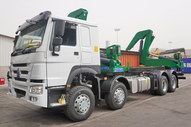 XCMG 20 Ft Side Loader Truck for Sale in Zambia - Kontejnérový podvozek/ Výměnná nástavba: obrázok 1 XCMG 20 Ft Side Loader Truck for Sale in Zambia - Kontejnérový podvozek/ Výměnná nástavba: obrázok 1