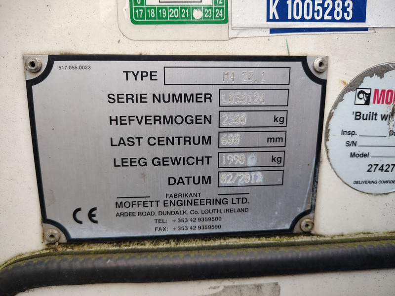 Závesný vysokozdvižný vozík Moffet M4 20.1: obrázok 12