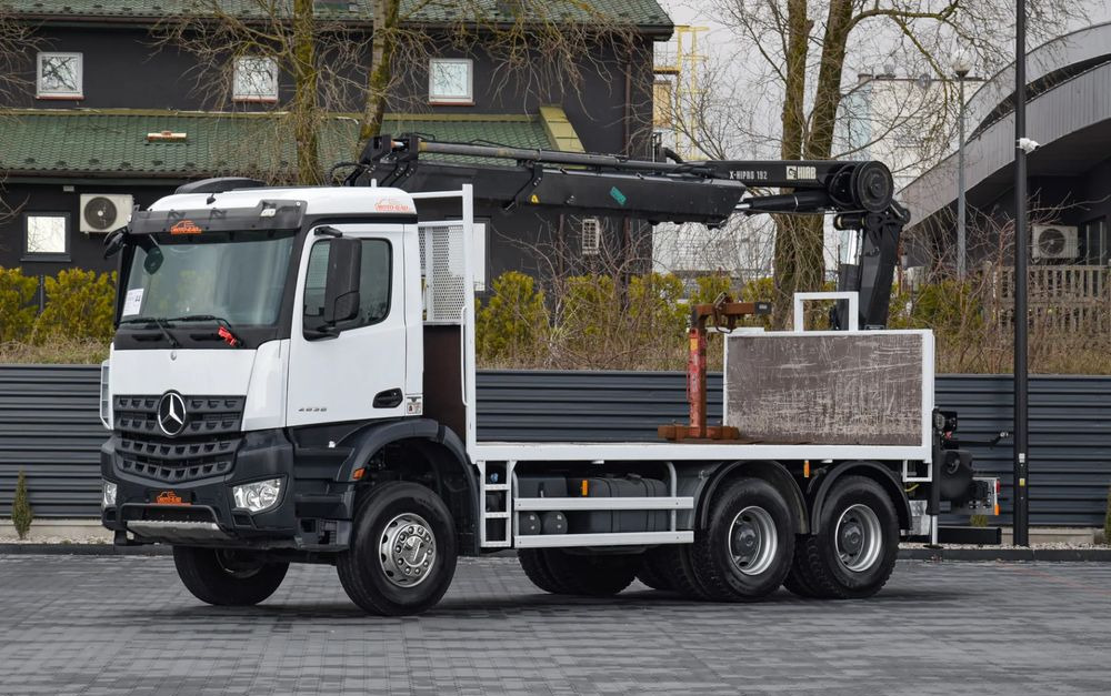 Mercedes-Benz AROCS 2636 / 6x4 / HIAB X-HIPRO 192 E-3 / WYSUW x3 / ROTATOR / STEROWANIE RADIOWE / UDT / PODPORY HYDRAULICZNE / AUTOMAT / KAMERA COFANIA / NISKI PRZEBIEG / SPROWADZONY - Valníkový/ Plošinový nákladný automobil, Auto s hydraulickou rukou: obrázok 1 Mercedes-Benz AROCS 2636 / 6x4 / HIAB X-HIPRO 192 E-3 / WYSUW x3 / ROTATOR / STEROWANIE RADIOWE / UDT / PODPORY HYDRAULICZNE / AUTOMAT / KAMERA COFANIA / NISKI PRZEBIEG / SPROWADZONY - Valníkový/ Plošinový nákladný automobil, Auto s hydraulickou rukou: obrázok 1