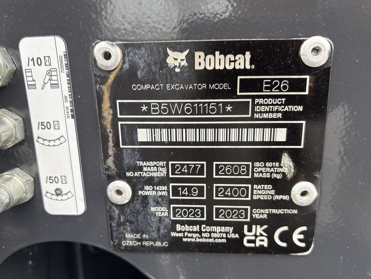 BOBCAT E26 - Mini rýpadlo: obrázok 5 BOBCAT E26 - Mini rýpadlo: obrázok 5