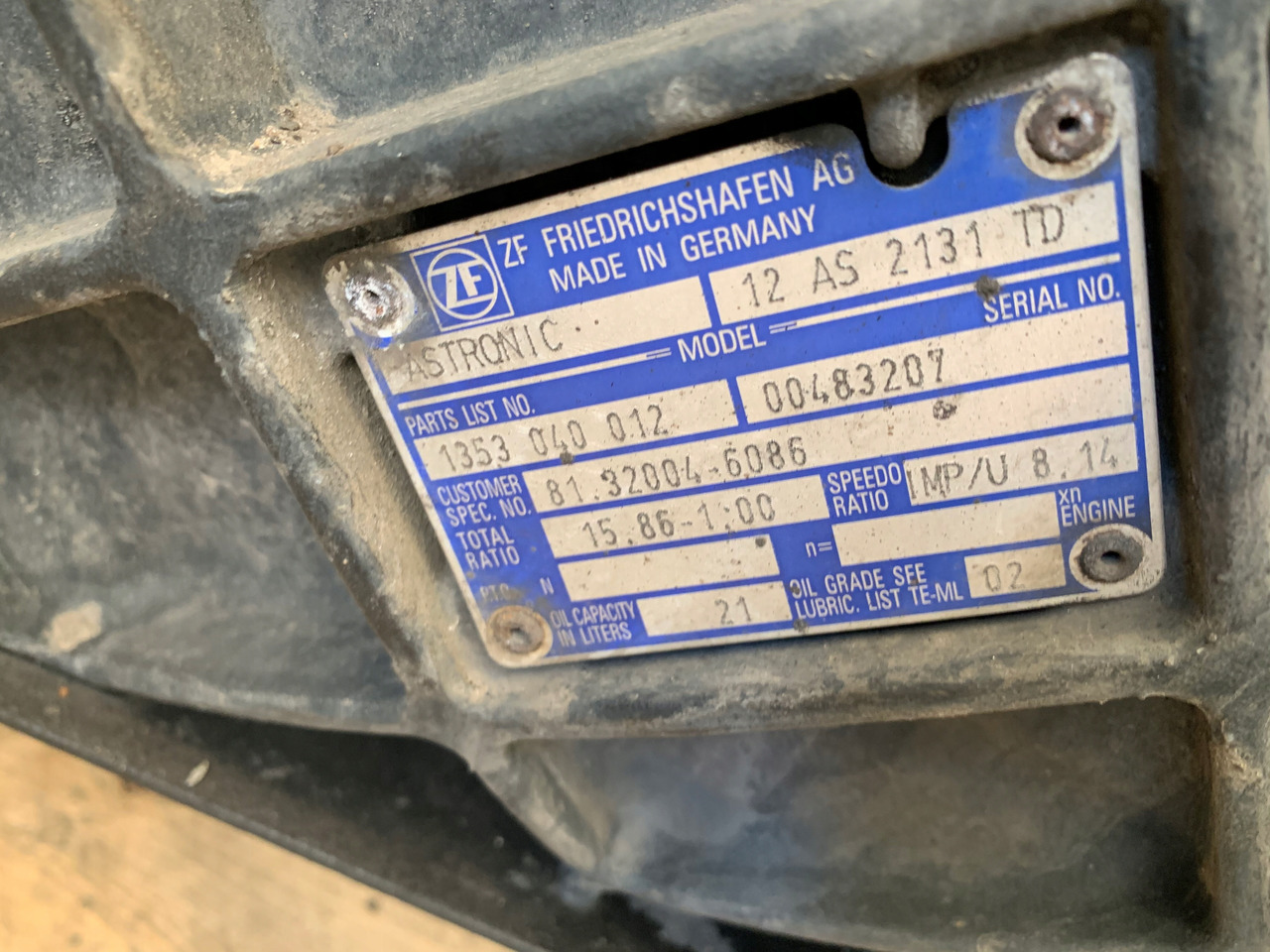 SKRZYNIA BIEGÓW AUTOMATYCZNA MAN TGX 12AS2131TD - Prevodovka pre Nákladné auto: obrázok 3 SKRZYNIA BIEGÓW AUTOMATYCZNA MAN TGX 12AS2131TD - Prevodovka pre Nákladné auto: obrázok 3