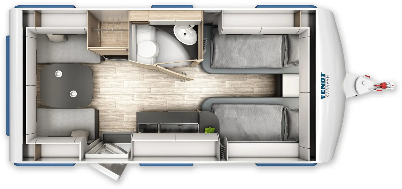 Fendt Apero 465 TG GFK, Dusche, 1.800 KG - Obytný príves: obrázok 2 Fendt Apero 465 TG GFK, Dusche, 1.800 KG - Obytný príves: obrázok 2