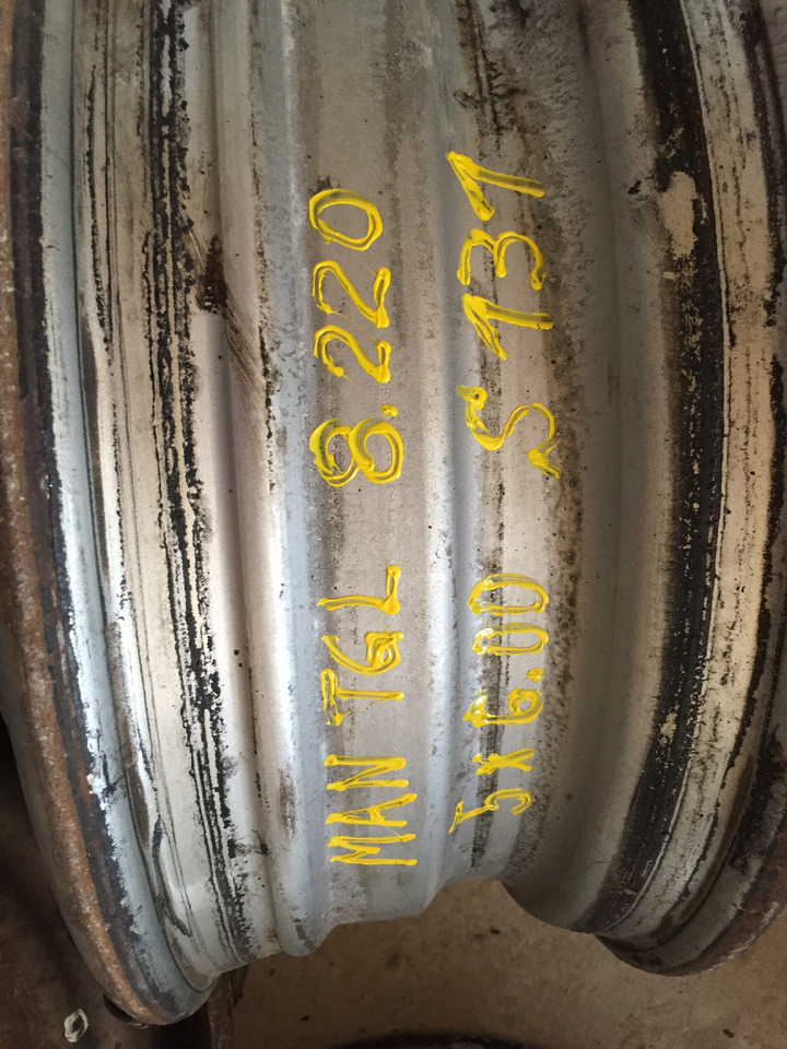 Gebrauchte Felgen 5 J x 6,00 für Reifengröße 215 x 75 x 17,5, Artikel - Nr. : 99.99999 - 9999 - Disk pre Nákladné auto: obrázok 1 Gebrauchte Felgen 5 J x 6,00 für Reifengröße 215 x 75 x 17,5, Artikel - Nr. : 99.99999 - 9999 - Disk pre Nákladné auto: obrázok 1