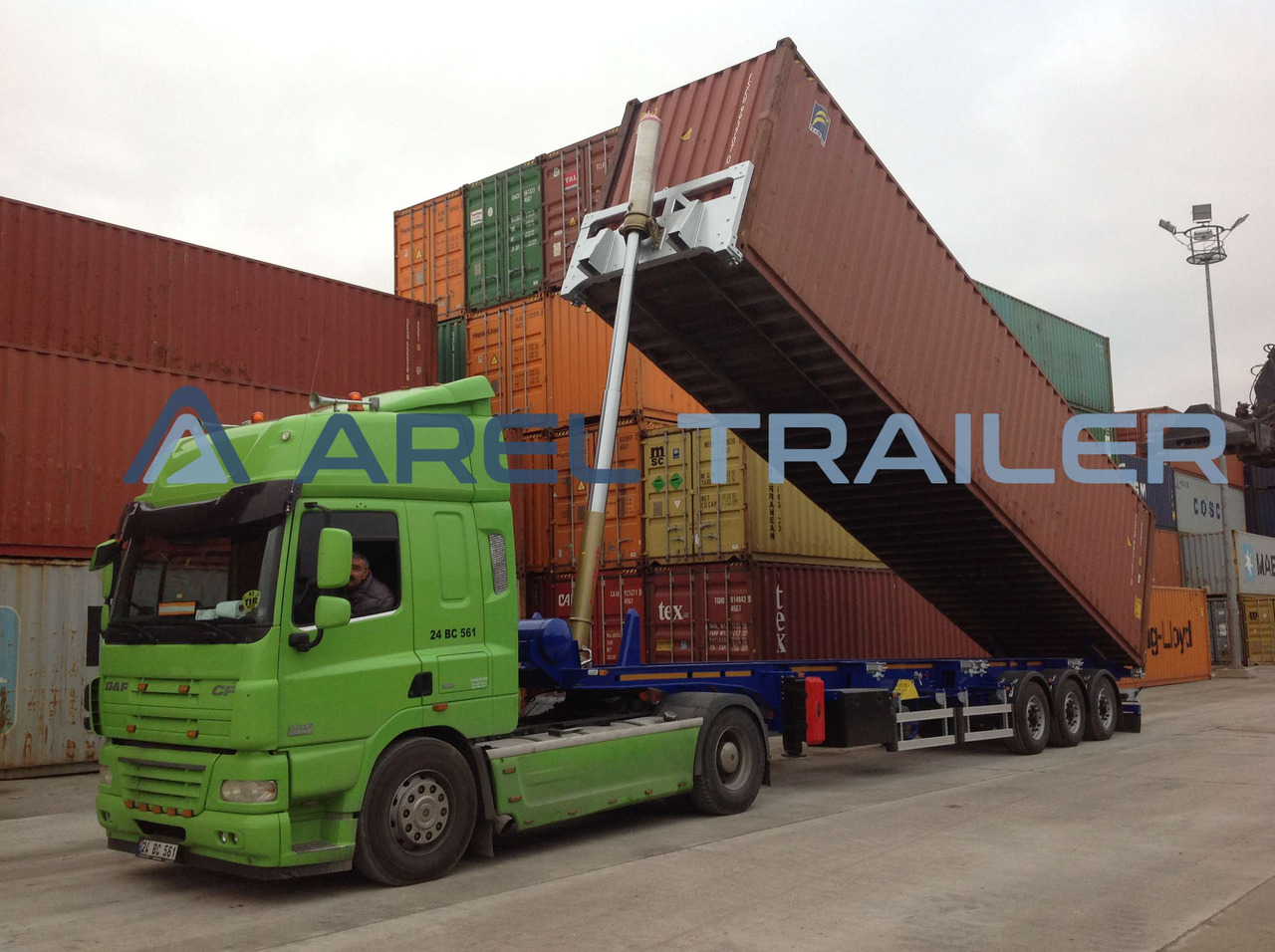 AREL TRAILER 40 FT TIPPING CONTAINER TRAILER - Náves preprava kontajnerov/ Výmenná nadstavba: obrázok 4 AREL TRAILER 40 FT TIPPING CONTAINER TRAILER - Náves preprava kontajnerov/ Výmenná nadstavba: obrázok 4