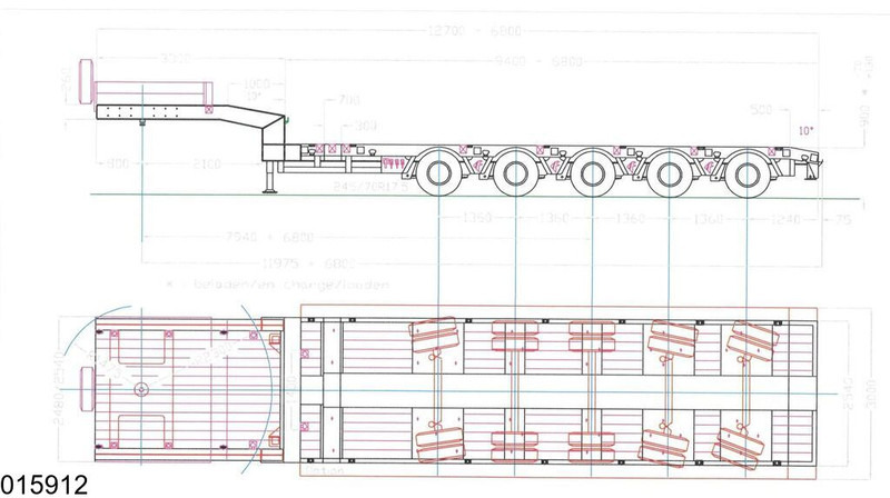 Faymonville multi max 85.000 KG, Steering axle - Náves podvalník: obrázok 3 Faymonville multi max 85.000 KG, Steering axle - Náves podvalník: obrázok 3