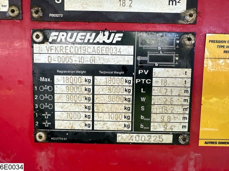 Fruehauf Tautliner - Plachtový príves: obrázok 5 Fruehauf Tautliner - Plachtový príves: obrázok 5
