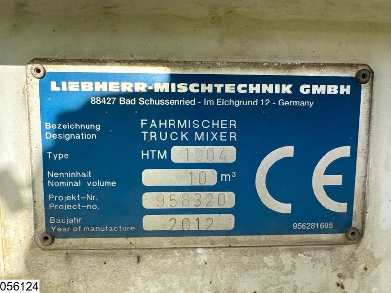 Liebherr Betonmixer Liebherr 10m3 - Náves s domiešavačom: obrázok 5 Liebherr Betonmixer Liebherr 10m3 - Náves s domiešavačom: obrázok 5