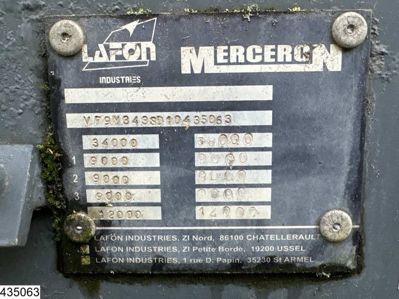MERCERON Fuel 38.000 Liter, 7 Compartments - Cisternový náves: obrázok 4 MERCERON Fuel 38.000 Liter, 7 Compartments - Cisternový náves: obrázok 4