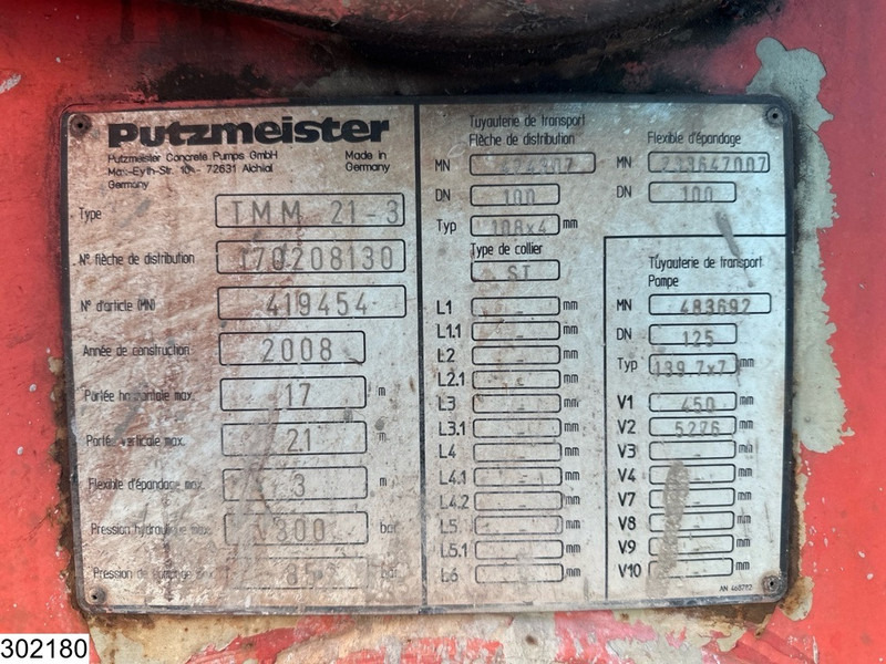 Autočerpadlo Mercedes-Benz Actros 3241 8x4, PUMI, Putzmeister, 21 MTR, Telligent 16: obrázok 11 Autočerpadlo Mercedes-Benz Actros 3241 8x4, PUMI, Putzmeister, 21 MTR, Telligent 16: obrázok 11