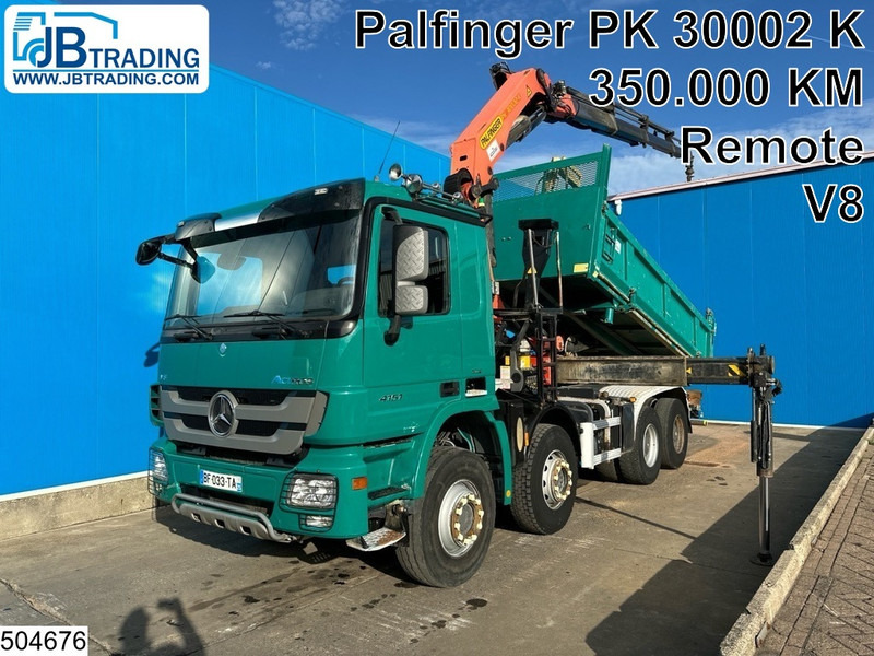 Mercedes-Benz Actros 4151 8x4, EURO 5, V8, Palfinger, Remote - Sklápač, Auto s hydraulickou rukou: obrázok 1 Mercedes-Benz Actros 4151 8x4, EURO 5, V8, Palfinger, Remote - Sklápač, Auto s hydraulickou rukou: obrázok 1