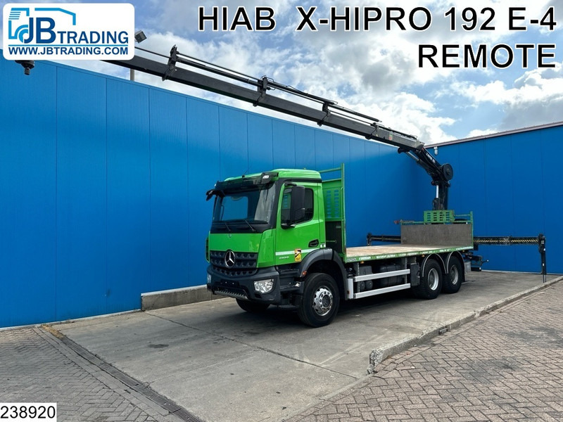 Mercedes-Benz Arocs 2636 6x4, EURO 6, Hiab, Remote, Steel Suspension - Valníkový/ Plošinový nákladný automobil, Auto s hydraulickou rukou: obrázok 1 Mercedes-Benz Arocs 2636 6x4, EURO 6, Hiab, Remote, Steel Suspension - Valníkový/ Plošinový nákladný automobil, Auto s hydraulickou rukou: obrázok 1