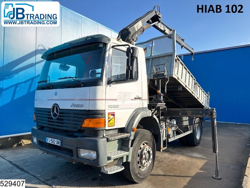 Mercedes-Benz Atego 1828 Manual, Steel Suspension, HIAB - Sklápač, Auto s hydraulickou rukou: obrázok 1 Mercedes-Benz Atego 1828 Manual, Steel Suspension, HIAB - Sklápač, Auto s hydraulickou rukou: obrázok 1