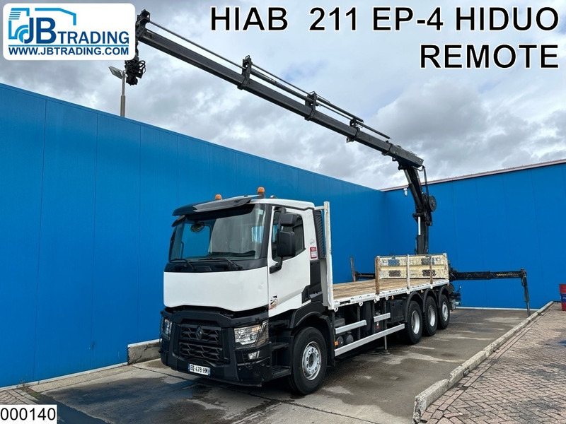 Renault C 430 8X4, EURO 6, HIAB, Remote - Valníkový/ Plošinový nákladný automobil, Auto s hydraulickou rukou: obrázok 1 Renault C 430 8X4, EURO 6, HIAB, Remote - Valníkový/ Plošinový nákladný automobil, Auto s hydraulickou rukou: obrázok 1