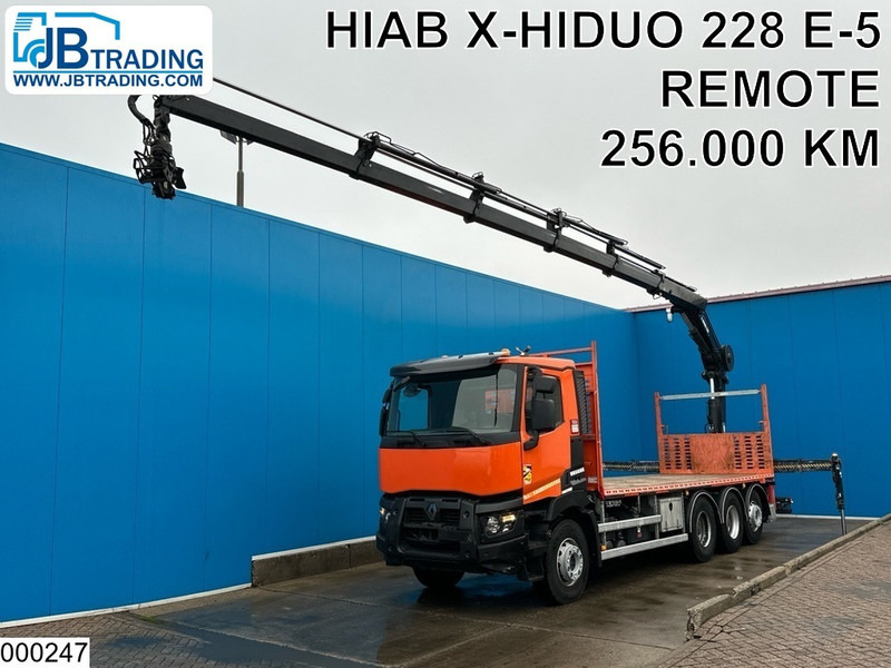 Renault C 430 8X4, EURO 6, HIAB, X-HIDUO 228 E-5 - Valníkový/ Plošinový nákladný automobil, Auto s hydraulickou rukou: obrázok 1 Renault C 430 8X4, EURO 6, HIAB, X-HIDUO 228 E-5 - Valníkový/ Plošinový nákladný automobil, Auto s hydraulickou rukou: obrázok 1