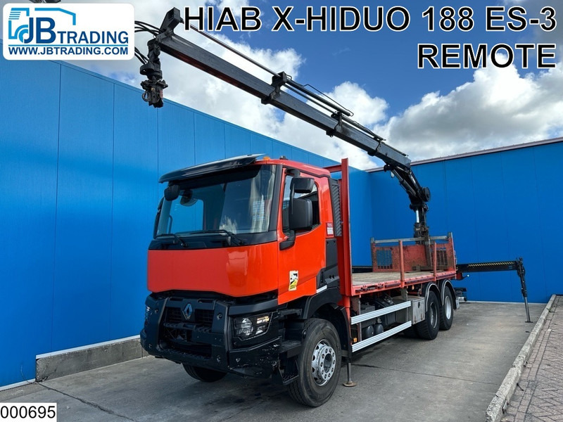 Renault C 430 EURO 6, Steel spring suspension, Hiab - Valníkový/ Plošinový nákladný automobil, Auto s hydraulickou rukou: obrázok 1 Renault C 430 EURO 6, Steel spring suspension, Hiab - Valníkový/ Plošinový nákladný automobil, Auto s hydraulickou rukou: obrázok 1