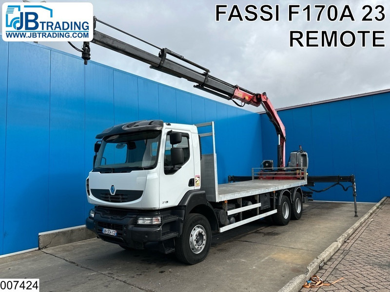 Renault Kerax 370 Dxi 6x4, EURO 4, Fassi - Valníkový/ Plošinový nákladný automobil, Auto s hydraulickou rukou: obrázok 1 Renault Kerax 370 Dxi 6x4, EURO 4, Fassi - Valníkový/ Plošinový nákladný automobil, Auto s hydraulickou rukou: obrázok 1