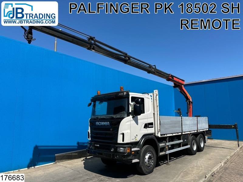 Scania G 440 6X4, EURO 6, Retarder, Palfinger - Valníkový/ Plošinový nákladný automobil, Auto s hydraulickou rukou: obrázok 1 Scania G 440 6X4, EURO 6, Retarder, Palfinger - Valníkový/ Plošinový nákladný automobil, Auto s hydraulickou rukou: obrázok 1