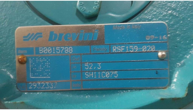 BREVINI RSF 159 - 20 - Transmission/Getriebe/Transmissieba - Prevodovka a diely pre Stavebné stroje: obrázok 5 BREVINI RSF 159 - 20 - Transmission/Getriebe/Transmissieba - Prevodovka a diely pre Stavebné stroje: obrázok 5
